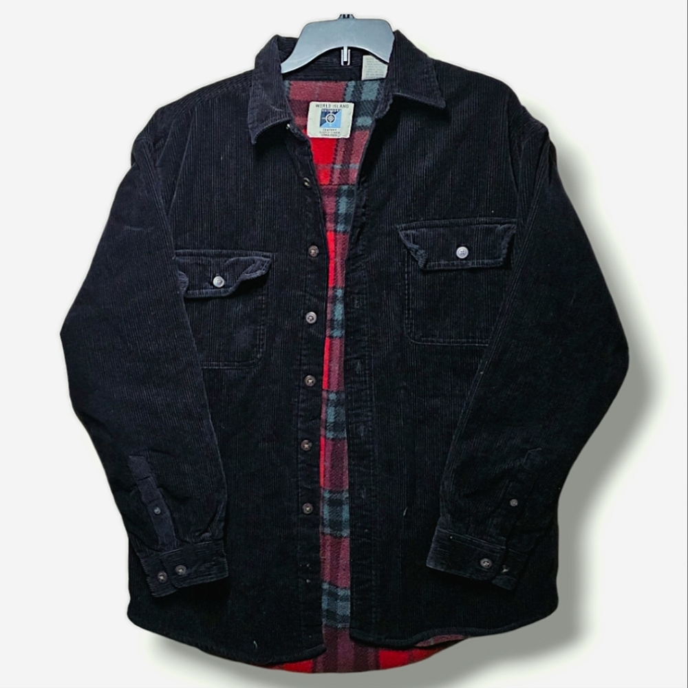 Vintage World Island Outdoors Men's Comfort Fleece Line Corduroy Jacket
